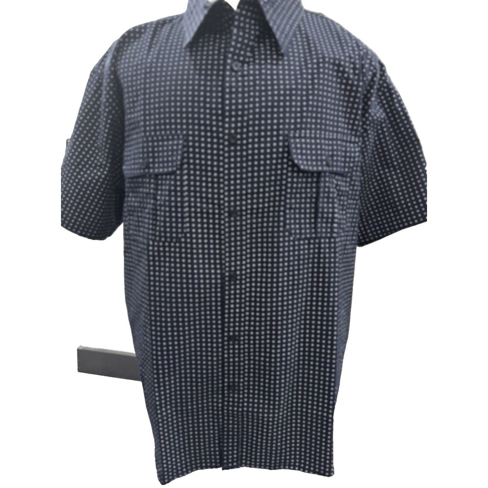 Kenneth Cole New York Men's Short Sleeve 3X Navy Shirt